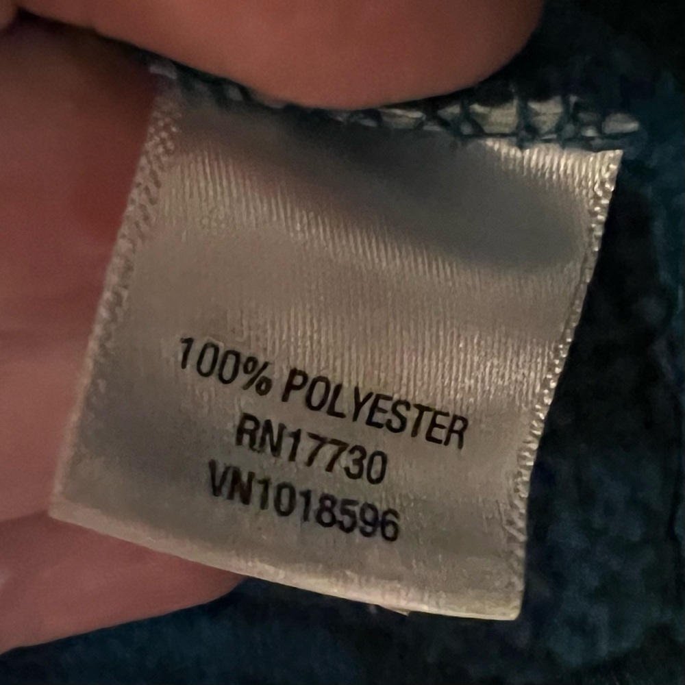 Women’s Merona Full-Zip Blue/Teal Fleece - Picture 6 of 7